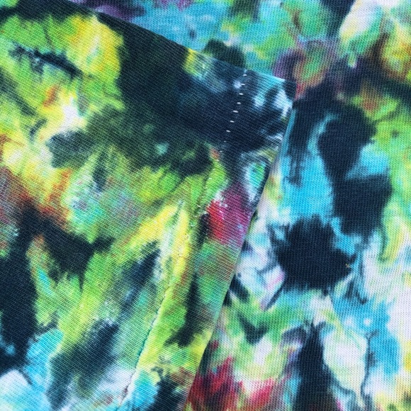 Vintage 90s Single Stitch Psychedelic Tie Dye Tee - Picture 3 of 4